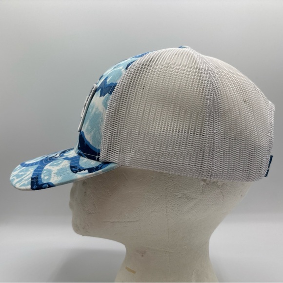 Huk Performance Men’s Head Wear Camouflage Blue Trucker Mesh SnapBack Hat OSFM - Picture 4 of 12